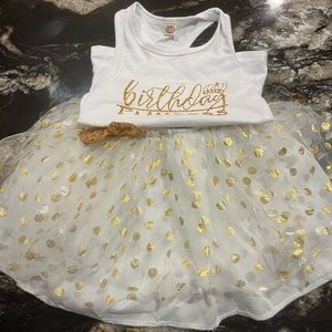 Girl Birthday Princess Outfit Size 5/6
